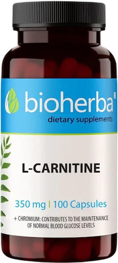 Bioherba L-carnitine с Карнитин 350мг L-карнитин 100 капси