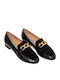 Leder Damen Mokassins in Schwarz Farbe 0202000