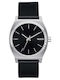 Nixon Timeteller Men's Watch 37mm Battery with Black Leather Strap
