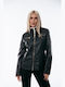 Γυναικείο Biker Jacket Μαύρο