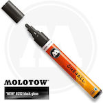 Molotow One4all Acrylic Marker 4mm Black Gloss - Black Glossy