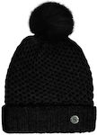 Stamion Pom Pom Beanie Beanie Knitted in Black ...