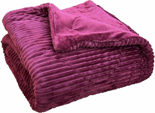 Linea Home Bettbezug Doppelbett 210x230cm Bordeaux