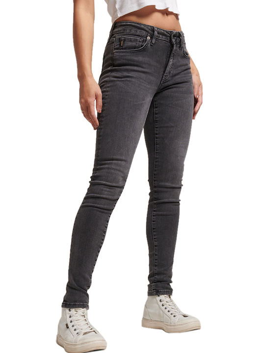 Superdry Vintage Women's Jean Trousers in Skinny Fit Black