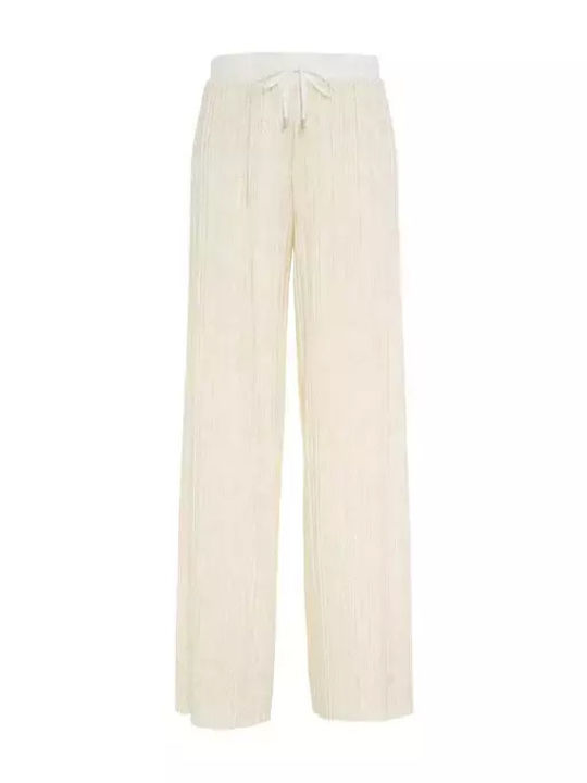 Liu Jo Women's Fabric Trousers ecru/gold