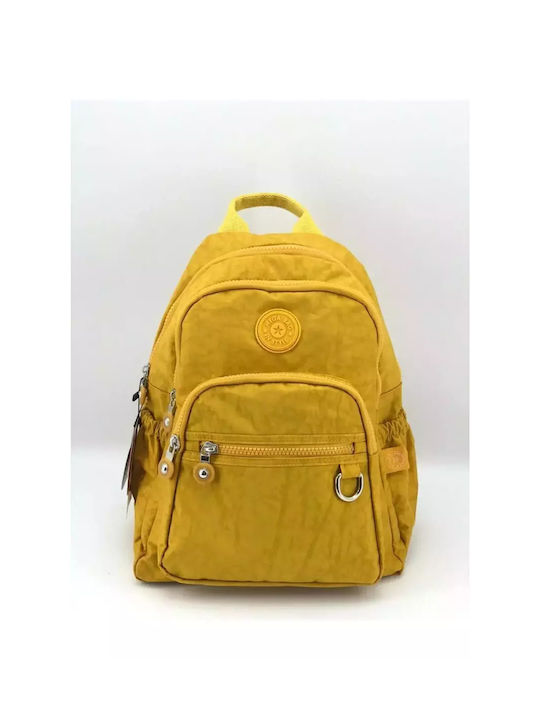 Megapolo Women's Fabric Backpack Waterproof Yellow