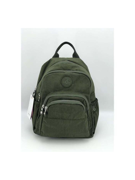 Megapolo Women's Fabric Backpack Waterproof Green