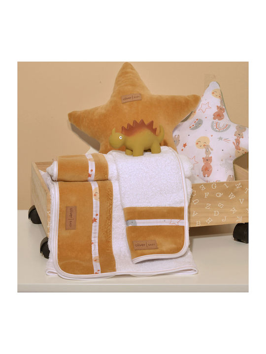 Baby Oliver Set de prosoape pentru copii 2pcs Maro