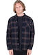 Long Sleeve Flannel Overshirt Black