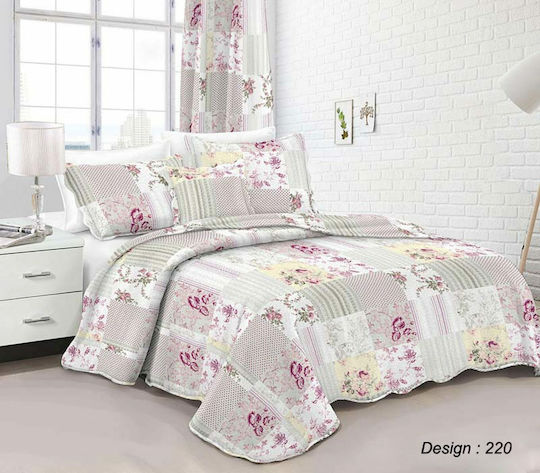 Dimcol 202 Tagesdecken Set Einfarbig 160x220cm 2Stücke