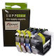Planetink Πακέτο Συμβατών Μελανιών Εκτυπωτή InkJet Brother LC3219XL 119ml Πολλαπλό (Color) / Μαύρο