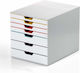 Durable Plastic Desktop Drawer 29.2x35.6x28cm W...