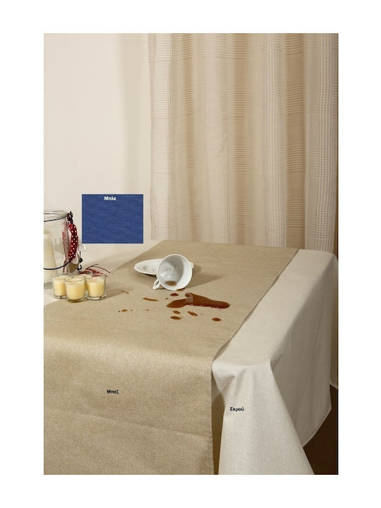 Viopros Tablecloth Stain Resistant Diana Ecru 8...