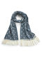 Verde Women's Wool Scarf Blue