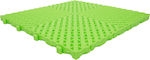 Plastic drainage tile 400mmX400mmX20mm lime green