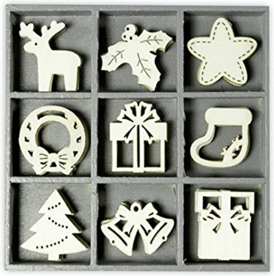 Knorr Prandell Wooden Christmas Decoration 45pcs (Various Designs)