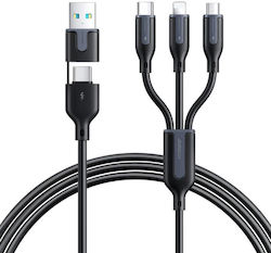 Joyroom S-2T3018A15 Cablu USB la Lightning / Type-C / micro USB 1.2m