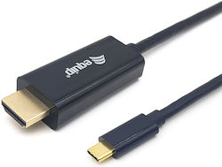 Equip 133411 HDMI 1.4 HDMI male - USB-C male 1m Μαύρο Equip 133411 HDMI 1.4 HDMI male - USB-C male 1m Μαύρο