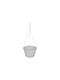 Sic Plast Plastic Flower Pot White with Saucer 26x26x63cm