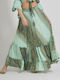 Ble Resort Collection Maxi Skirt in Green color