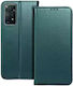 Techwave Smart Back Cover Leather Green (Redmi 10 5G)