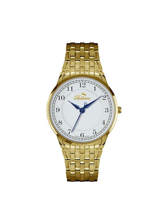 Bellevue Watch with Gold Metal Bracelet