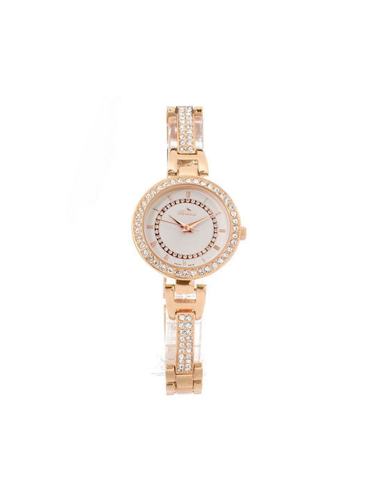 Bellevue Watch with Pink Gold Metal Bracelet