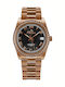 Bellevue Damen Uhr mit Rose Gold Metallarmband