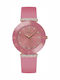Bellevue Damen Uhr mit Rosa Lederarmband