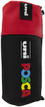 Posca Pencil Case Barrel Black/Red