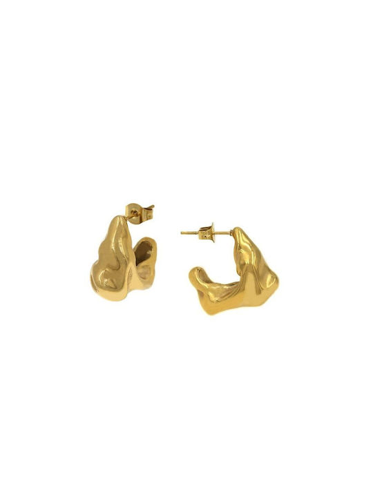 Paraxenies Earrings made of Steel Gold Plated