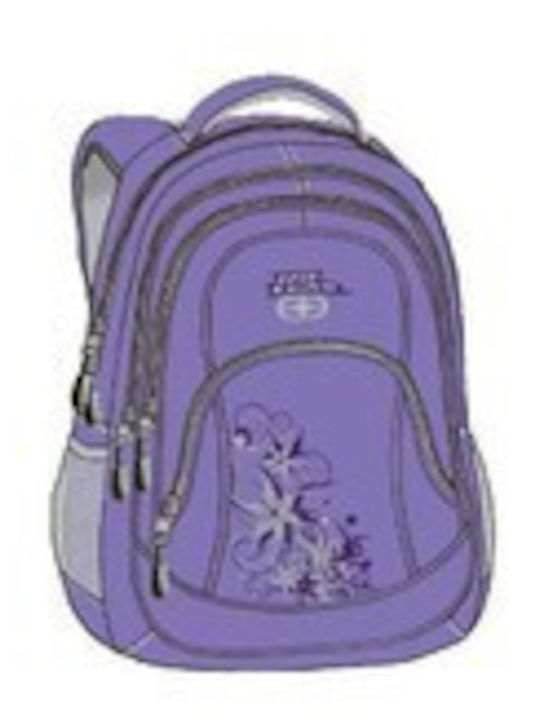 Nicki School Bag Backpack Junior High-High School in Purple color