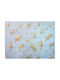 Dimcol Baby Sheet Cradle Flannel Sky Blue 80x110cm