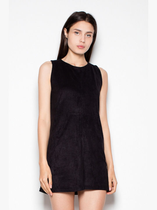 Venaton All Day Sleeveless Mini Dress Black , Regular Fit