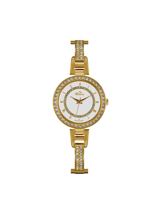 Bellevue Uhr mit Gold Metallarmband