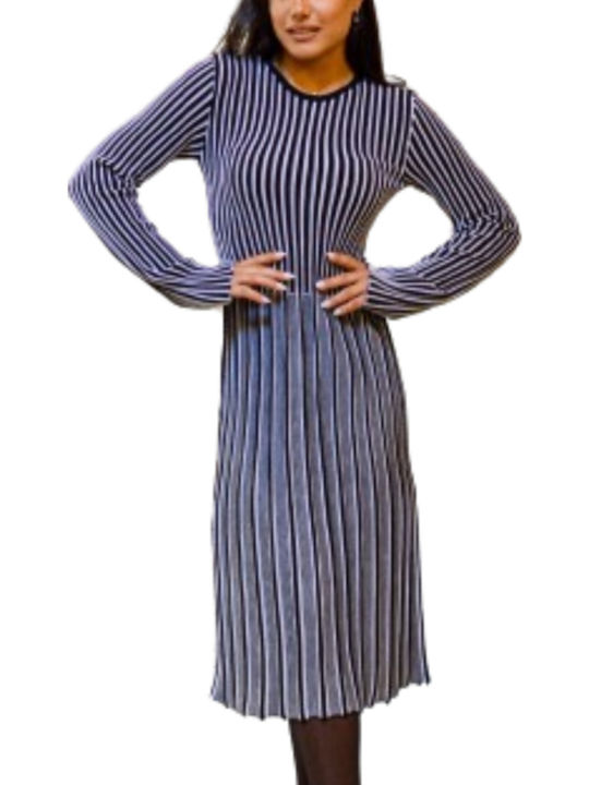 Midi Dress Black/white