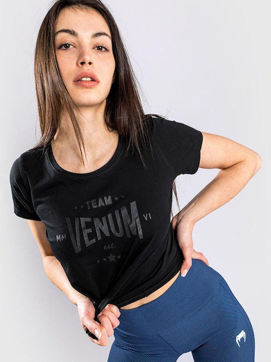 Venum Γυναικείο Αθλητικό T-shirt Μαύρο.