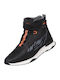 LS2 Acrux Men's Motorcycle Low Boots Black H-V Orange