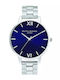 Olivia Burton Women's Watch 40mm Battery with Silver Stainless Steel Bracelet