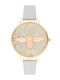 Olivia Burton Women's Watch with Beige Leather Strap