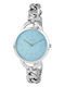 Arabians Women's Watch with Silver Metal Bracelet