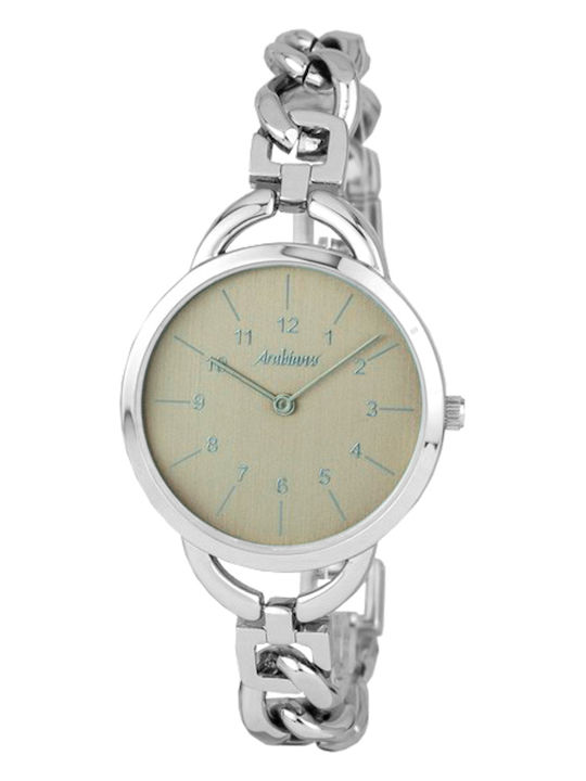 Arabians Women's Watch with Silver Metal Bracelet
