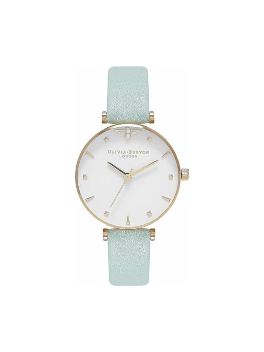 Olivia Burton Watch with Blue Leather Strap