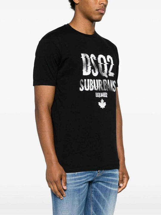 Dsquared2 Men's Short Sleeve Blouse Black.