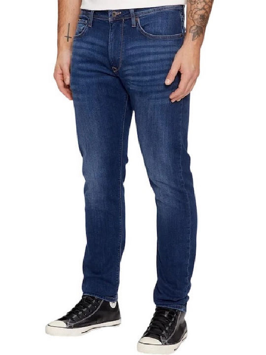 Pepe Jeans London Pantaloni de Bărbați din Jean în Linie Tapered Blue