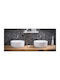 Adamidis Cupa 40x Aufgesetztes Waschbecken Porzellan 40x40cm White