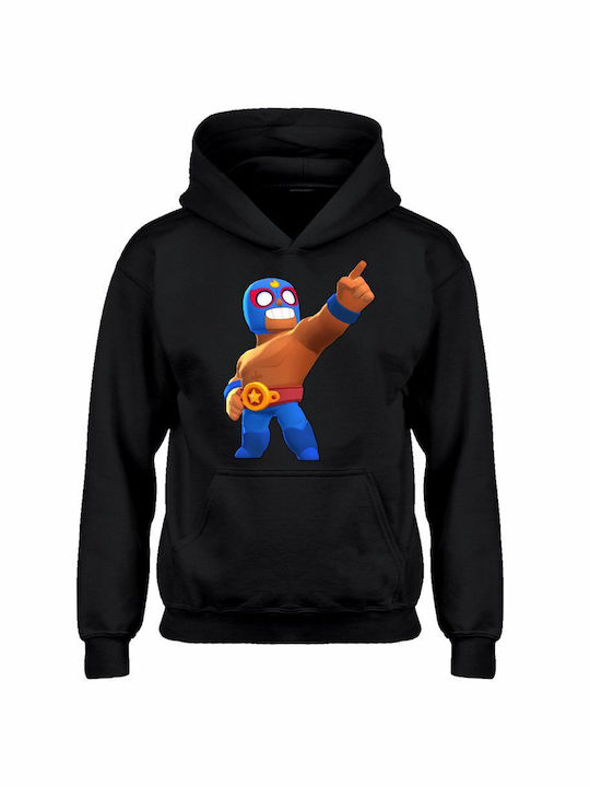 Kids Sweatshirt with Hood Black