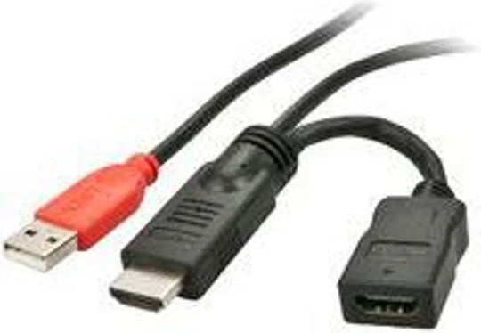 Lindy Μετατροπέας HDMI male σε USB-A female 1τμχ 41080