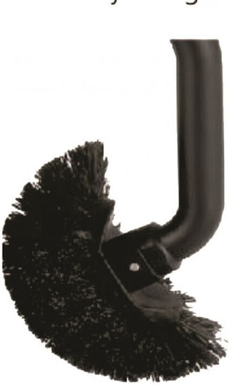 Inter Ceramic Plastic Replacement Brush for Toilet Brush Black