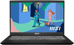 MSI Modern 15 B12MO-640PL 15.6" FHD (i5-1235U/16GB/512GB SSD/W11 Acasă) Classic Black